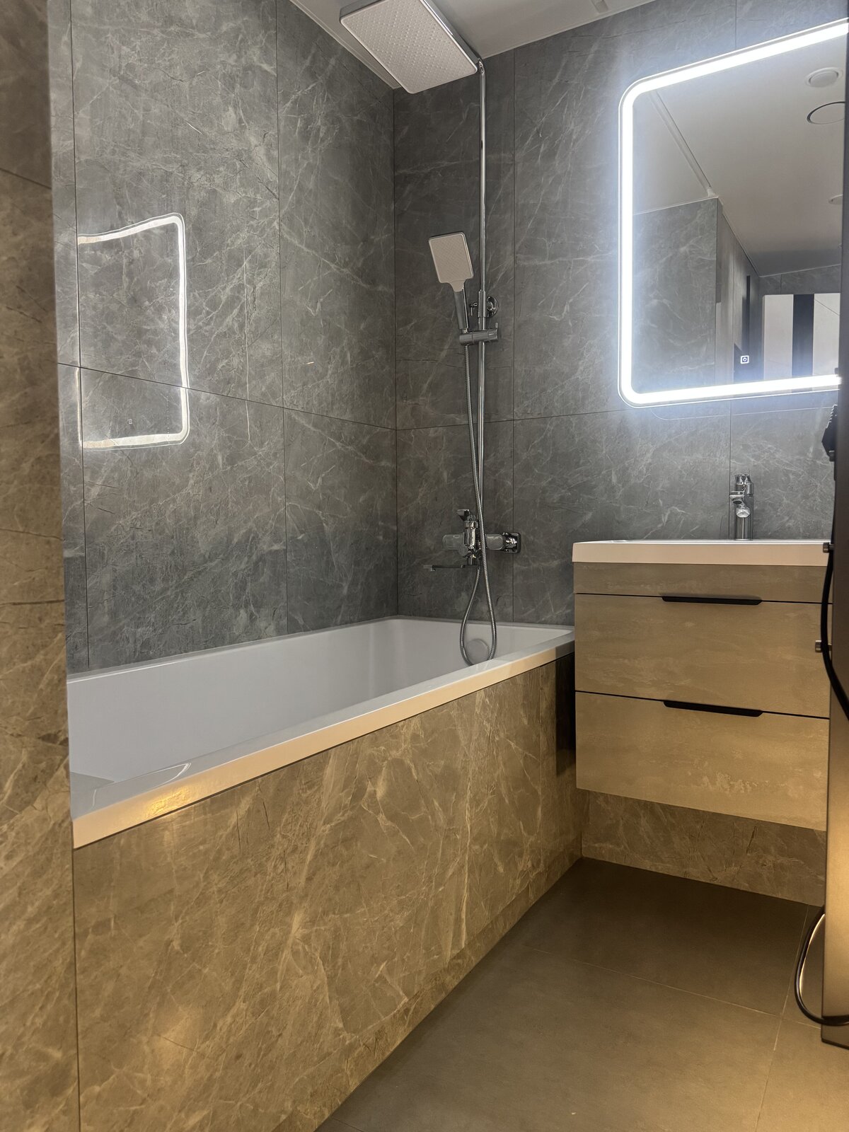 Изделие из керамогранита — скрытый монтаж